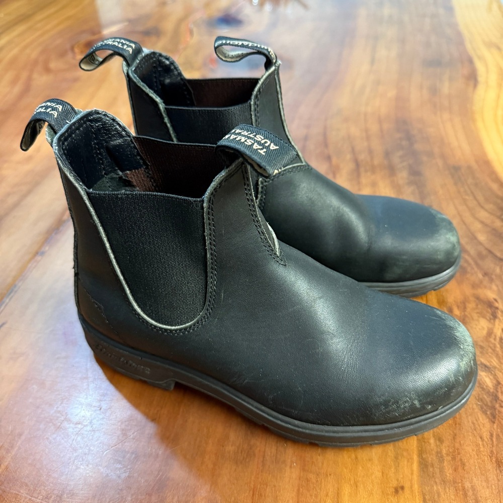 Blundstone Boots 4 EU  Big Kid Hiking Outdoor Ankle Leather Slip on Shearling